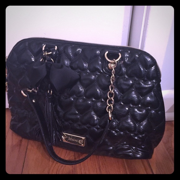 betsey johnson heart tote